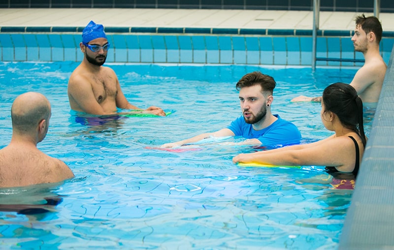 Adult swim lesson introduction